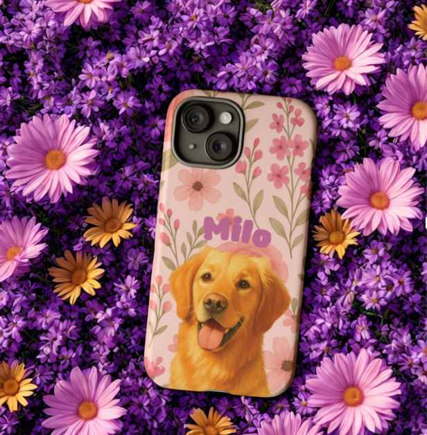 Bespoke Phone Cases Featuring Your Pet’s Portrait.