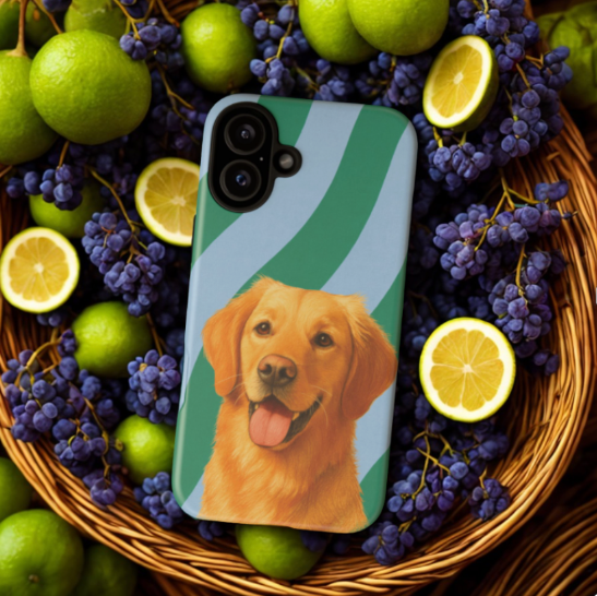 Bespoke Phone Cases Featuring Your Pet’s Portrait.