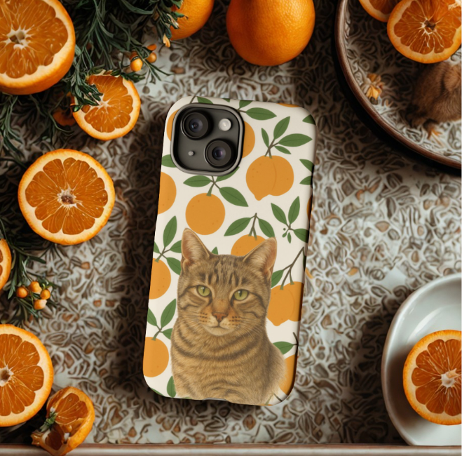 Bespoke Phone Cases Featuring Your Pet’s Portrait.