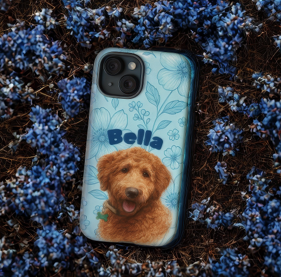 Bespoke Phone Cases Featuring Your Pet’s Portrait.